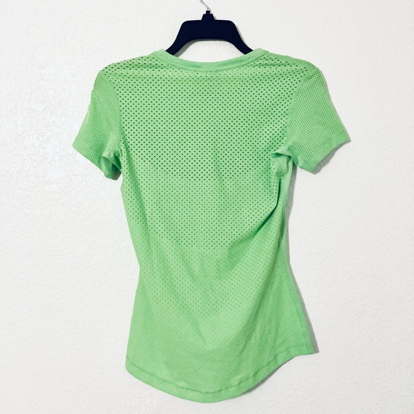 Nike Pro Dri-Fit Mesh Training Shirt (Neon Green) - Picture 2 of 4